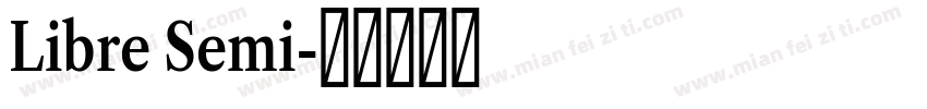 Libre Semi字体转换